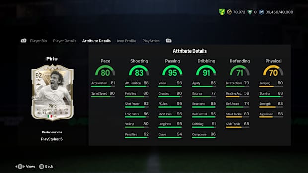 ICON Centurions Andrea Pirlo SBC